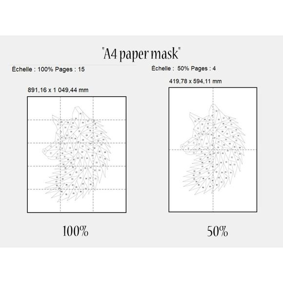 DGEmily Wolf Head Wall Art | Large-Scale Wall Decor | Custom Sizes!! - Picture 6 of 6